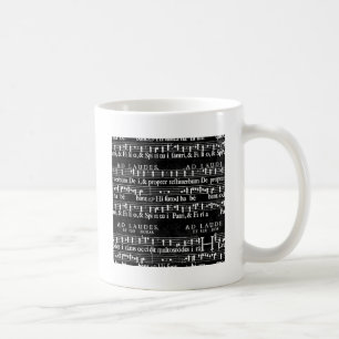 grunge muzieknoten koffiemok