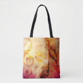 Grunge muzieknoten met viool tote bag (Voorkant)