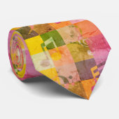 Grunge muzieknoten | Muziek thema kunst Stropdas (Opgerold)