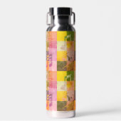 Grunge muzieknoten | Muziek thema kunst Waterfles (Voorkant)