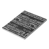 grunge muzieknoten notitieblok (Linkerzijde)