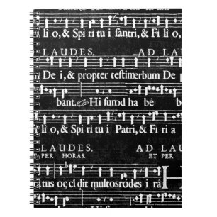 grunge muzieknoten notitieboek