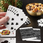 grunge muzieknoten pokerkaarten (Insitu)