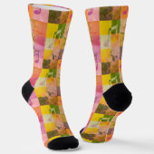 Grunge Muzieksymbolen | Esthetische muziekkunst Sokken (Gebogen)