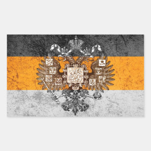 Grunge Nationalistische Rusland Vlag Rechthoekige Sticker