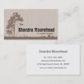Grunge Natuur Therapist Visitekaartje (Voorkant / Achterkant)