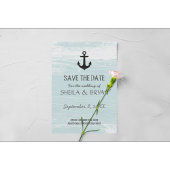 Grunge Nautical Save the Date Briefkaart