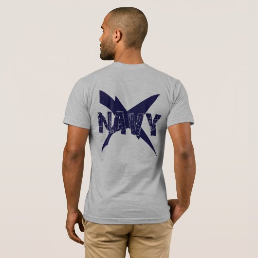 Grunge NAVY over CT Insignia T-shirt (Achterkant volledig)