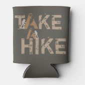 Grunge Neem een Hike Typografie Blikjeskoeler (Voorkant)