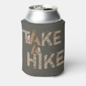 Grunge Neem een Hike Typografie Blikjeskoeler (Blikje Achterkant)