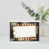 Grunge Negative Film Strip Briefkaart (Staand voorkant)