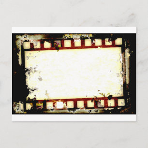 Grunge Negative Film Strip Briefkaart