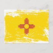 Grunge New Mexico Flag Briefkaart (Voorkant)