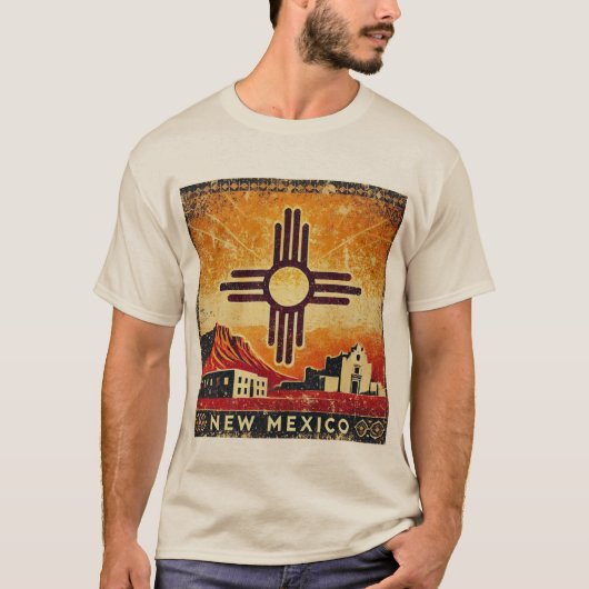 Grunge New Mexico T-shirt (Voorkant)