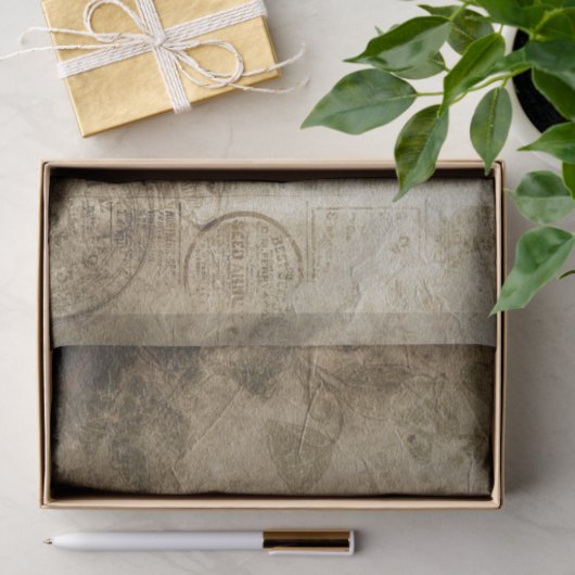 Grunge Newspapier Tissuepapier (Geschenk)