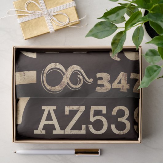 Grunge Numbers Meubilair, loskoppelen papier (Geschenk)