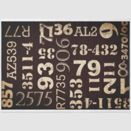 Grunge Numbers Meubilair, loskoppelen papier