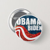 Grunge Obama Biden Button (Voorkant /achterkant)