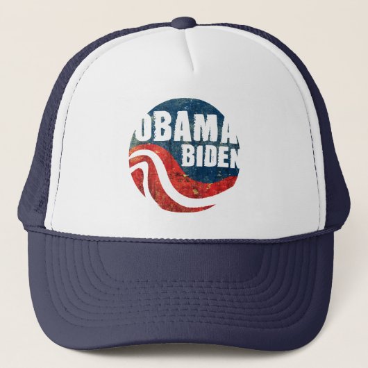 Grunge Obama Biden Trucker Hat Pet (Voorkant)
