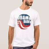 Grunge Obama Biden vernietigde T-shirt (Voorkant)