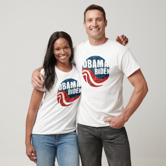 Grunge Obama Biden vernietigde T-shirt (Unisex)