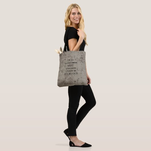  Grunge OCD Awareness Mental Health Tote Bag (Op model)