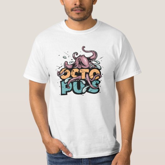 Grunge Octopus T-Shirt (Voorkant)