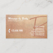  Grunge Old Massage Therapy Visitekaartje (Voorkant)