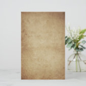 Grunge Old  Parchment Briefpapier (Staand voorkant)