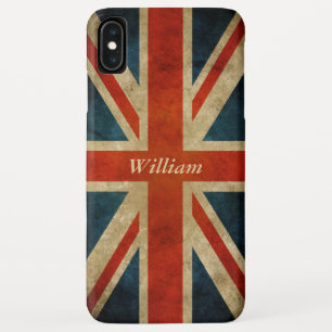 Grunge Old UK Flag - Great Britain Union Jack iPhone XS Max Hoesje
