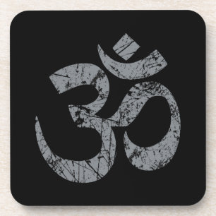 Grunge OM Symbol Spiritualiteit Yoga Onderzetter