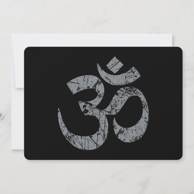 Grunge OM Symbool Spiritualiteit Yoga (Voorkant)