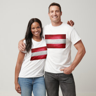Grunge Oostenrijkse vlag T-shirt