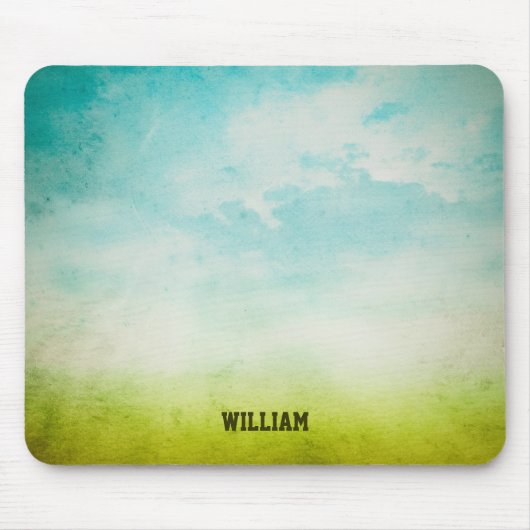 Grunge Paint Muismat met aangepaste naam (Voorkant)