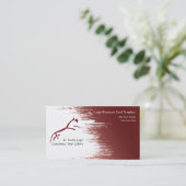 Grunge Paint Red Horse Logo Visitekaartje (Staand voorkant)