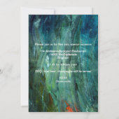 Grunge Paint Smudge 21st Birthday Mans 014 Kaart (Achterkant)