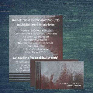 Grunge Painted Wall, schilder & decorator Flyer