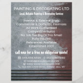 Grunge Painted Wall, schilder & decorator Flyer (Voorkant)