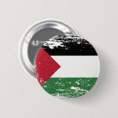 Grunge Palestine Flag Ronde Button 5,7 Cm (Voorkant /achterkant)