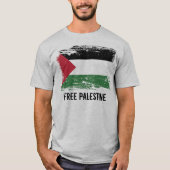 Grunge Palestine Flag T-shirt (Voorkant)