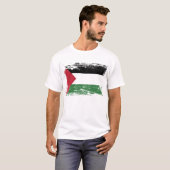 Grunge Palestine Flag T-shirt (Voorkant volledig)