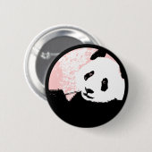 grunge panda. ronde button 5,7 cm (Voorkant /achterkant)