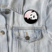 grunge panda. ronde button 5,7 cm (In situ)