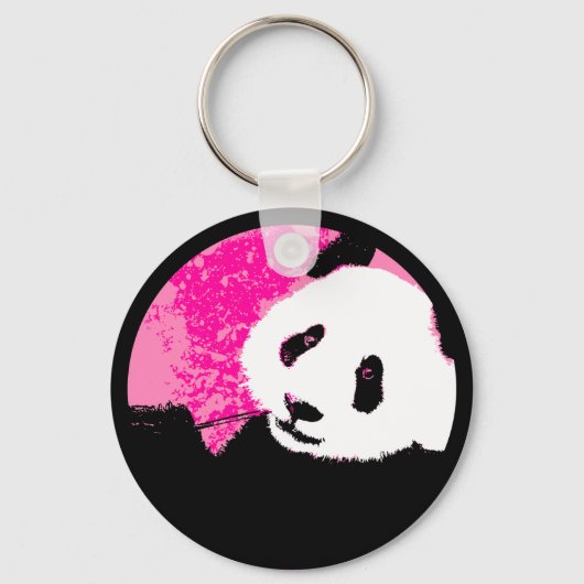 grunge panda. sleutelhanger (Voorkant)