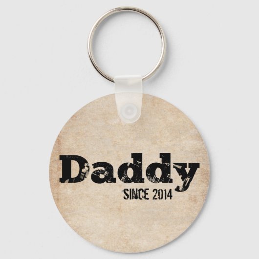 Grunge Papa Sinds 2014 Sleutelhanger (Voorkant)