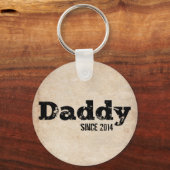 Grunge Papa Sinds 2014 Sleutelhanger (Voorkant)
