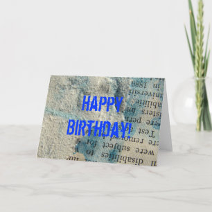 Grunge Paper, Happy Birthday! Kaart
