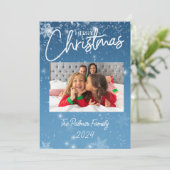 Grunge-papierontwerp Feestdagenkaart (Staand voorkant)