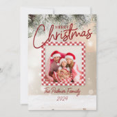 Grunge-papierontwerp Feestdagenkaart (Voorkant)