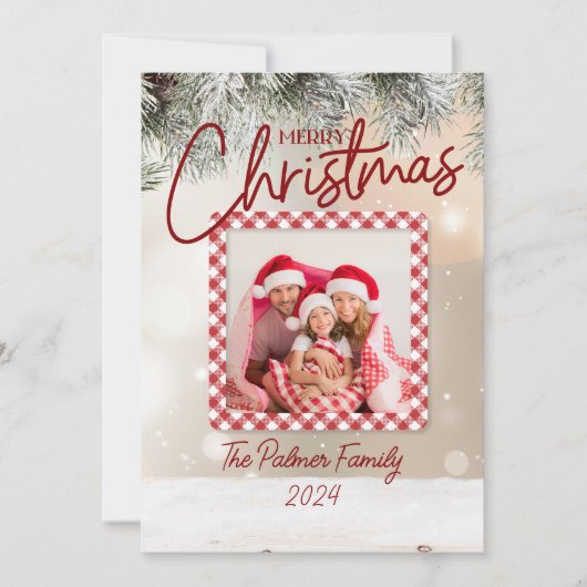 Grunge-papierontwerp Feestdagenkaart (Voorkant)